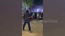 Revellers Show Off Funky New Year Party Dance Moves
