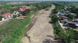 Further footage of Yom river in Thailand devastated by drought