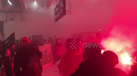 Chaotic scenes at Gare du Nord, Paris as protests against pension reform enter 36th day
