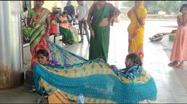 Pregnant woman on her way to hospital has to give birth at bus stand with help from nearby women