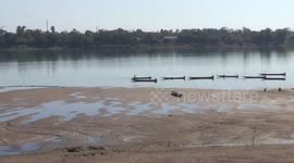 Mekong River begins drying up amidst severe drought in Thailand