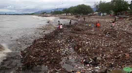 Garbage on the beach