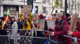 Protesters in London demand drastic action to combat global climate crisis