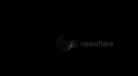 Wolf Moon Lunar eclipse In Maidstone Kent