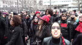 'A Rapist In Your Path': Protest forms outside Weinstein trial in NYC