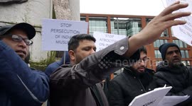 Protesting the Indian Citizenship Amendment Act (CAA) in Manchester, UK.