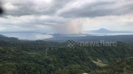 Time lapse Taal Lake Volcano Eruption Tagaytay Philippines