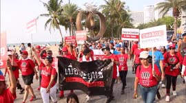 Anti-government protesters stage demos across Thailand