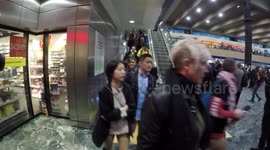 People With No Trousers In Euston Station