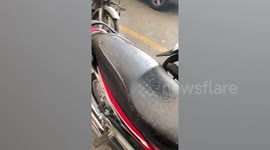Taal Ash Plume Chokes Residents In Cavite, The Philippines