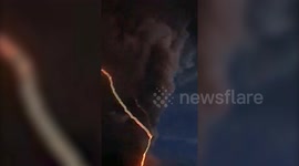 Incredible video shows super rare volcanic lightning caused by the eruption of volcano in the Philippines