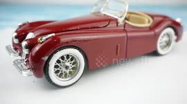 Rusty model car restored to perfect condition in satisfying refurbishment