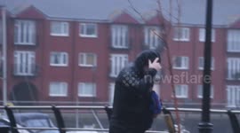 Storm Brendan in Swansea
