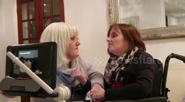 Disabled UK woman tells her mum 'I love you' for first time thanks to voice computer technology