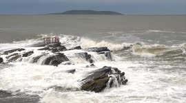 Storm Brendan hits the east coast of Ireland