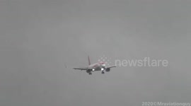 Difficult Landings & Takeoffs during Storm Brendan at Bristol Airport