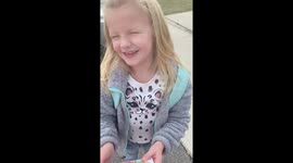 Little girl in Tennessee jumps for joy when she finds out she will be a big sister