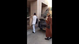 Justin Bieber leaves Universal Music offices in Santa Monica