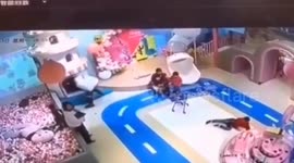 Cops launch probe after dad in China hurls 4-year-old across soft play centre