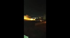 Massive explosions when Israeli aircrafts bombed military training site in Gaza