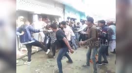 Locals gathered to participate in 700-year-old traditional street football event in northern India