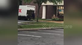 FedEx driver in Connecticut caught carelessly throwing packages into back of his truck