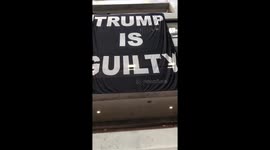 'Trump is guilty': Protestors swarm Senate house as Trump impeachment trial begins