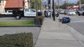 Motocycle Crash in Tustin, Ca, on January 16th 2020 at approx. 2:00pm