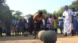 Competitors in southern Indian state vie for stone-lifting crown