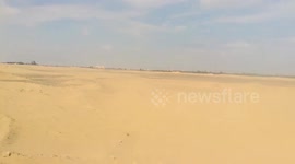 Endless Yellow Desert Roads In Wonder Nature Place ' Wadi El Rayan '