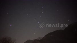Dozens of SpaceX Starlink satellites seen in night sky over Switzerland