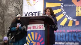 Speakers at the Women's March in New York