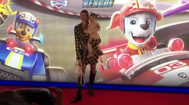 Ferne McCann and daughter on the red carpet for Paw Patrol premiere