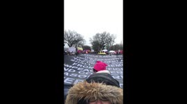 Anti-Trump protesters march on Capitol Hill