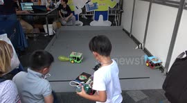 Remote Controlled Bumper Cars Battle With Pins And Balloons