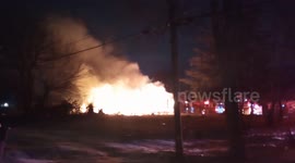 Fully Engulfed House Fire, Indianapolis, Indiana 1/20/2020