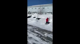 Residents dig out after blizzard hits Canadian province of Newfoundland and Labrador
