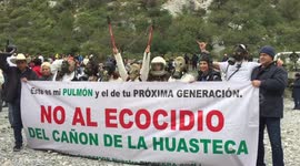 March to save La Huasteca (protests/riots)