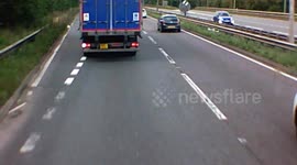 OW15 JJZ Exposed - Idiot on A500 caught on Dash Cam Brake checking HGV for no reason! Stoke On Trent