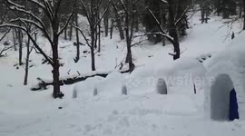 India's first igloo village plays host to thousands of tourists this winter