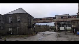 Walking around an abandoned factory outside Manchester