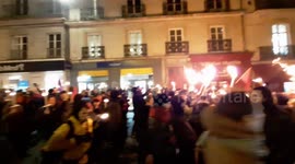Large protest in Nantes against French President Macron's pension reform