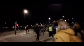 Tensions rose as torch walk in Nantes came to an end