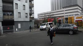 Exteriors of Paris hospital treating two people with Coronavirus