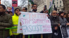 National demonstration against fascism in India.