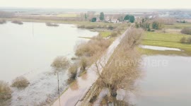 Sutton Gault road closed but minimal surface water