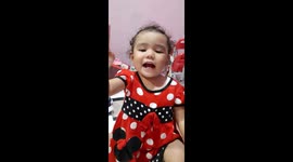The 19 month little girl sings