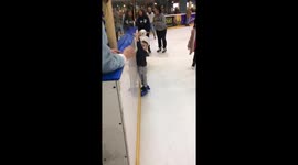 4year old first time ice skating