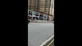 Bus with supplies spotted on Wuhan streets