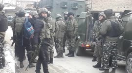 Gunfight breaks out between soldiers and militants in village in Kashmir